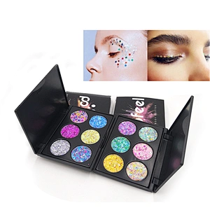 Wholesale Factory Supply 6 Color Eye Shadow Plastic Palets Eye Shadows