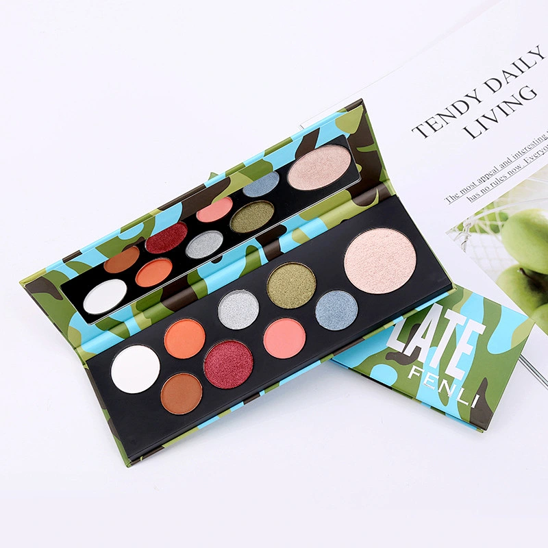Customized private label high pigmented eye shadow Wholesale make your own eyeshadow palette 9 Colors DIY Eyeshadow Palette