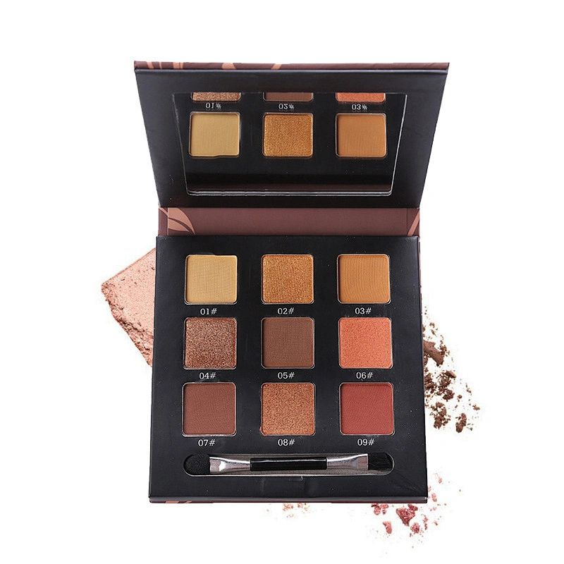 9 color Eye Shadow 3d Marble Design High Pigment Private Label Custom Logo Eyeshadow Palette