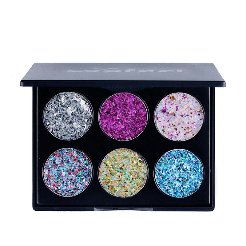 Wholesale Factory Supply 6 Color Eye Shadow Plastic Palets Eye Shadows