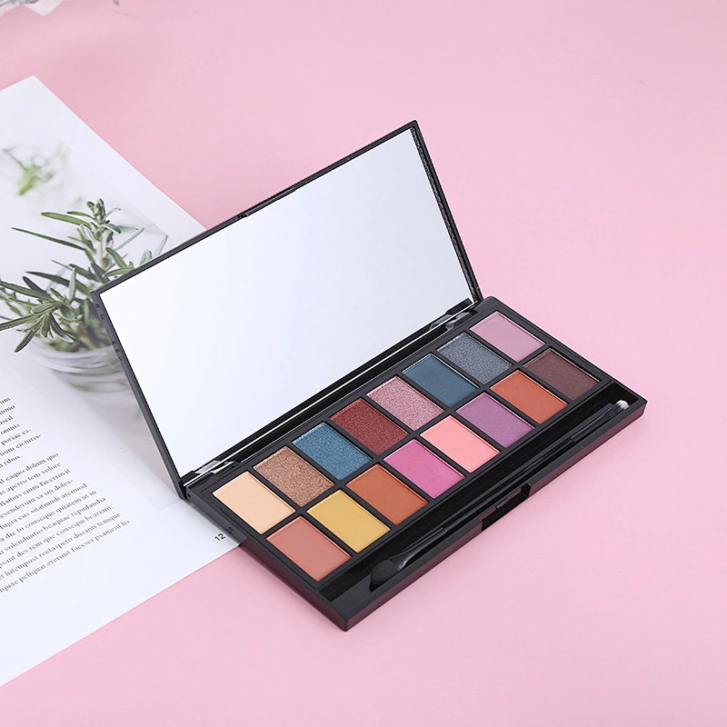Customized private label high pigmented eye shadow Wholesale make your own eyeshadow palette 16 Colors DIY Eyeshadow Palette