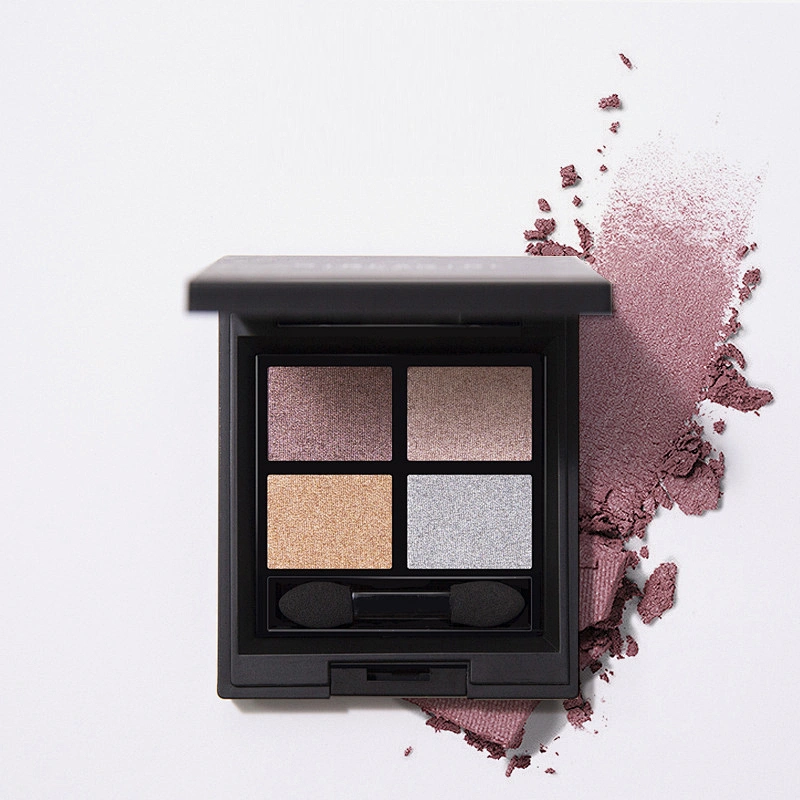 Colorful cosmetics private label matte shimmer glitter makeup cosmetic eye shadow 4 color eye shadow palette makeup