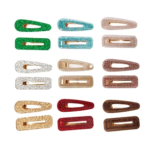 Fashion Leopard Print Hairpins Acrylic Resin Hair Barrettes Metal Clips For Women and Girls Hair Clip