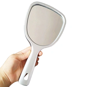 Custom Hot Sale Mini Handheld Mekeup Mirror Different Color Optional Vanity Mirror More Relaxable Dentle Mirror