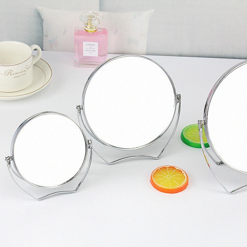 Custom Foldable Metal Frame Goody Aluminum Mirror 2 Sided Makeup Mirror