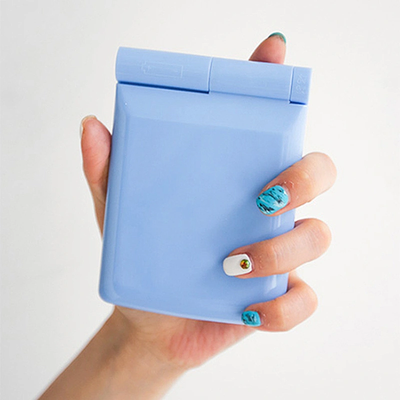 Custom Classic Design Two Mirrors Set Fashion Tools Folding Mirror For Girls Portable Mini Hand Mirror