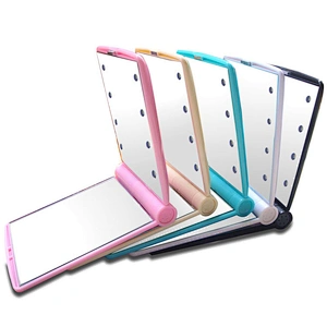 Custom Classic Design Two Mirrors Set Fashion Tools Folding Mirror For Girls Portable Mini Hand Mirror