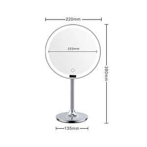 Hot Sale Quality Led Desktop Smart Sensor Fill Light Makeup Mirror with Lamp 8.5 Inch Usb Rechargeable Desktop Makeup Mirror