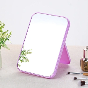 Custom 2021 New Design Fshion Tool Candy Color Foldable Deskup Make up Cosmetic Mirror