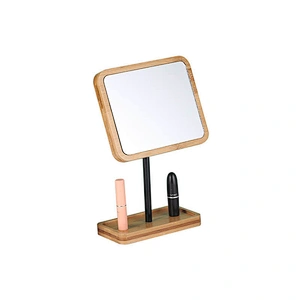 Custom Retro Style Minimalistic Desktop Square Dormitory Japanese Style Makeup Mirror