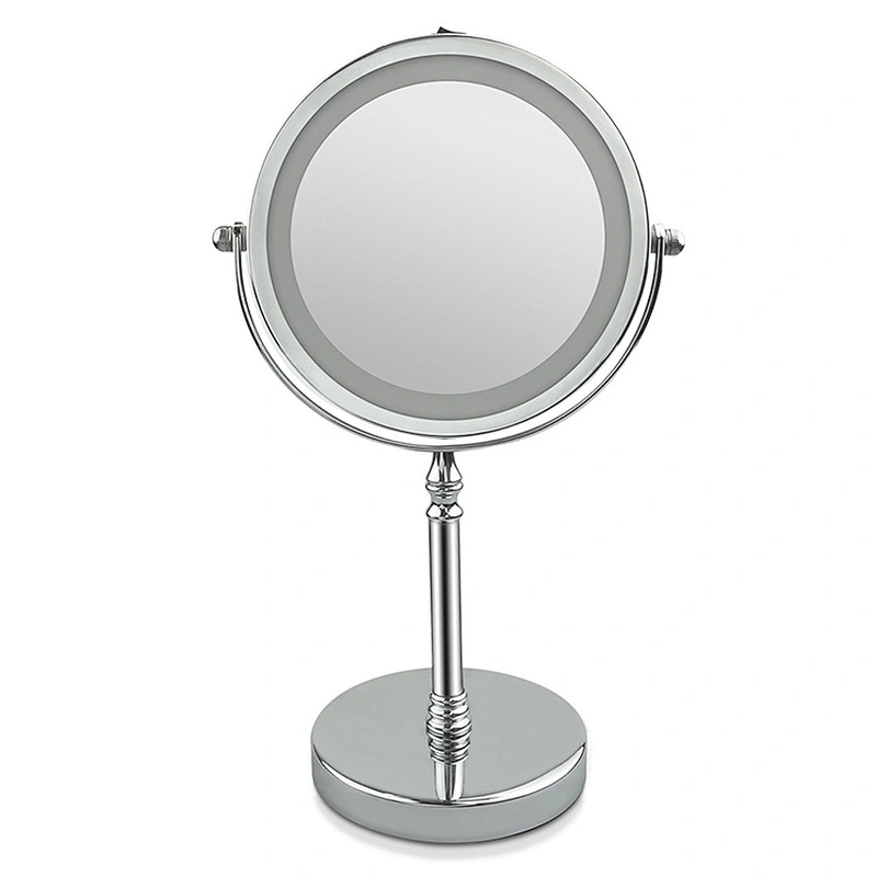 Factory Supply Portable Makeup Stands Desktop Makeup Mirrorwith Light 7 Inch Led Makeup Mirror