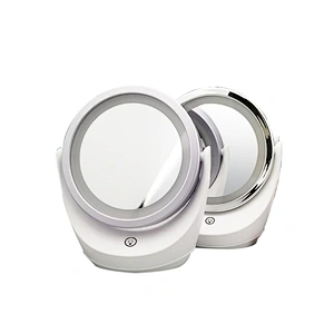 2021Custom New Design 360 Rotatable With Light LED  Makeup  Usable Customizable  Round  Custom Mirror