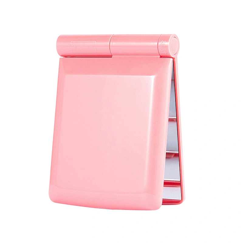 Custom Classic Design Two Mirrors Set Fashion Tools Folding Mirror For Girls Portable Mini Hand Mirror