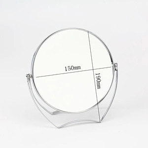Custom Foldable Metal Frame Goody Aluminum Mirror 2 Sided Makeup Mirror