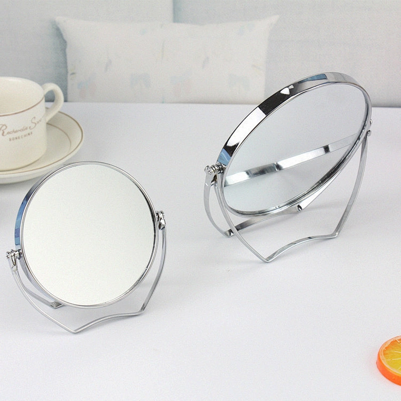 Custom Foldable Metal Frame Goody Aluminum Mirror 2 Sided Makeup Mirror
