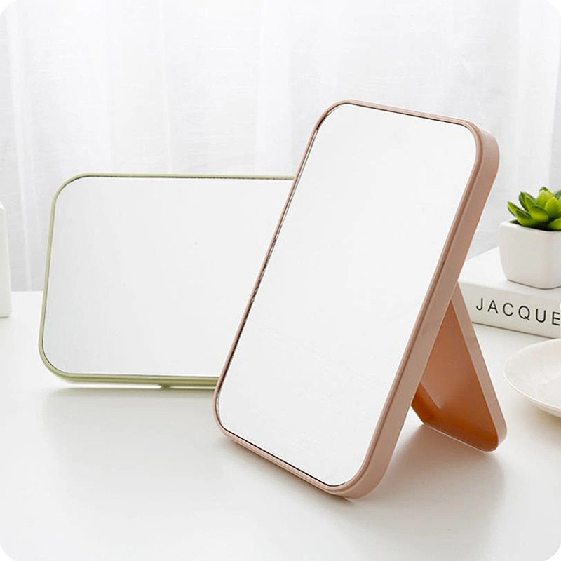 2021 Hot sale Cute Fashion Tools Square Mirror Best Choice For Students Makeup Mirror Cosmetic Mirror With Holder