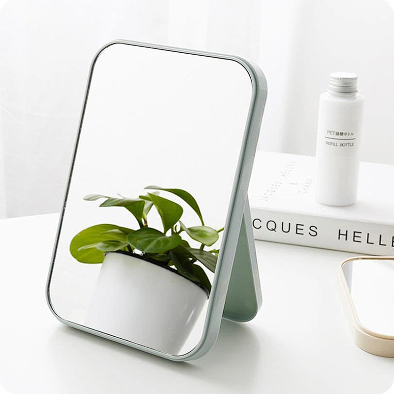 2021 Hot sale Cute Fashion Tools Square Mirror Best Choice For Students Makeup Mirror Cosmetic Mirror With Holder