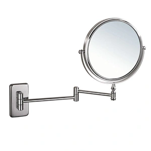 Wall Mounted Makeup Mirror 10x Magnification TwoSided Swivel Extendable Bathroom Custom Mirror