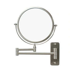 Wall Mounted Makeup Mirror 10x Magnification TwoSided Swivel Extendable Bathroom Custom Mirror