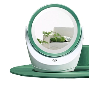 2021Custom New Design 360 Rotatable With Light LED  Makeup  Usable Customizable  Round  Custom Mirror