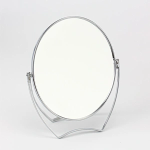 Custom Foldable Metal Frame Goody Aluminum Mirror 2 Sided Makeup Mirror