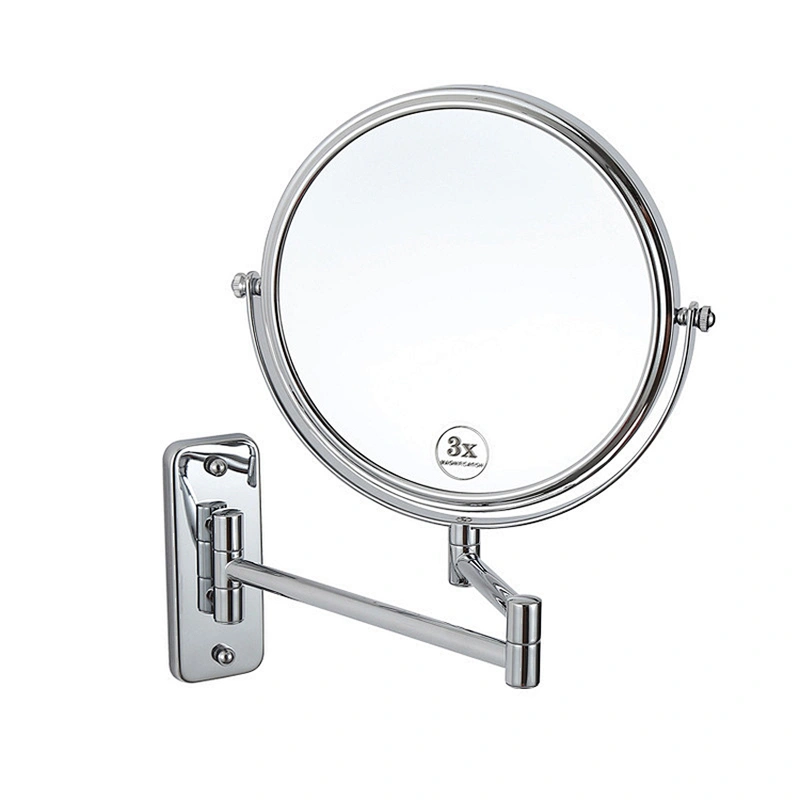 Wall Mounted Makeup Mirror 10x Magnification TwoSided Swivel Extendable Bathroom Custom Mirror