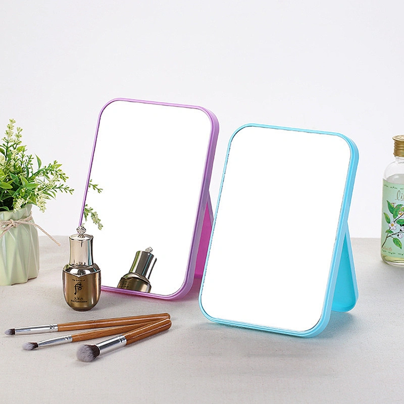 Custom 2021 New Design Fshion Tool Candy Color Foldable Deskup Make up Cosmetic Mirror