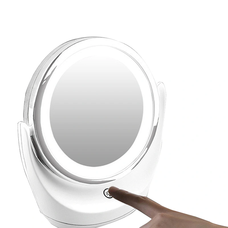 2021Custom New Design 360 Rotatable With Light LED  Makeup  Usable Customizable  Round  Custom Mirror