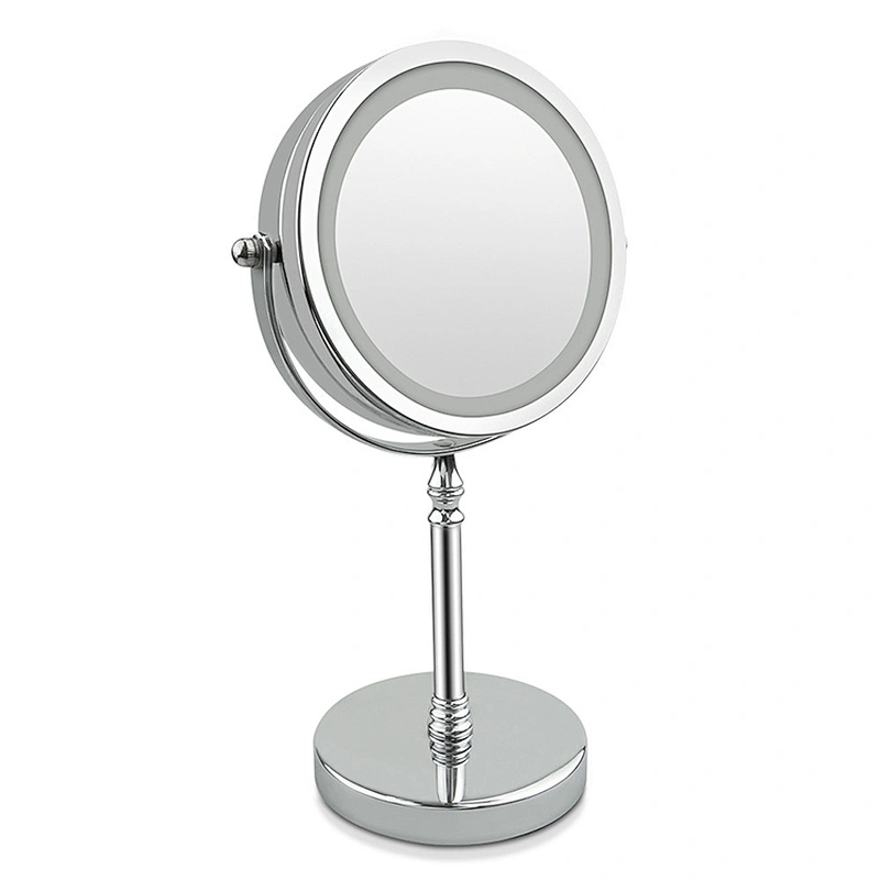 Factory Supply Portable Makeup Stands Desktop Makeup Mirrorwith Light 7 Inch Led Makeup Mirror