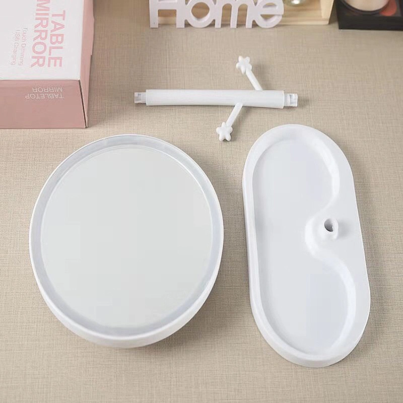 The Fine Quality Portable  Led Makeup PP Mirror Makeup Table with Mirror