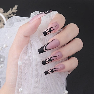 Colour Tip Acrylic Nails
