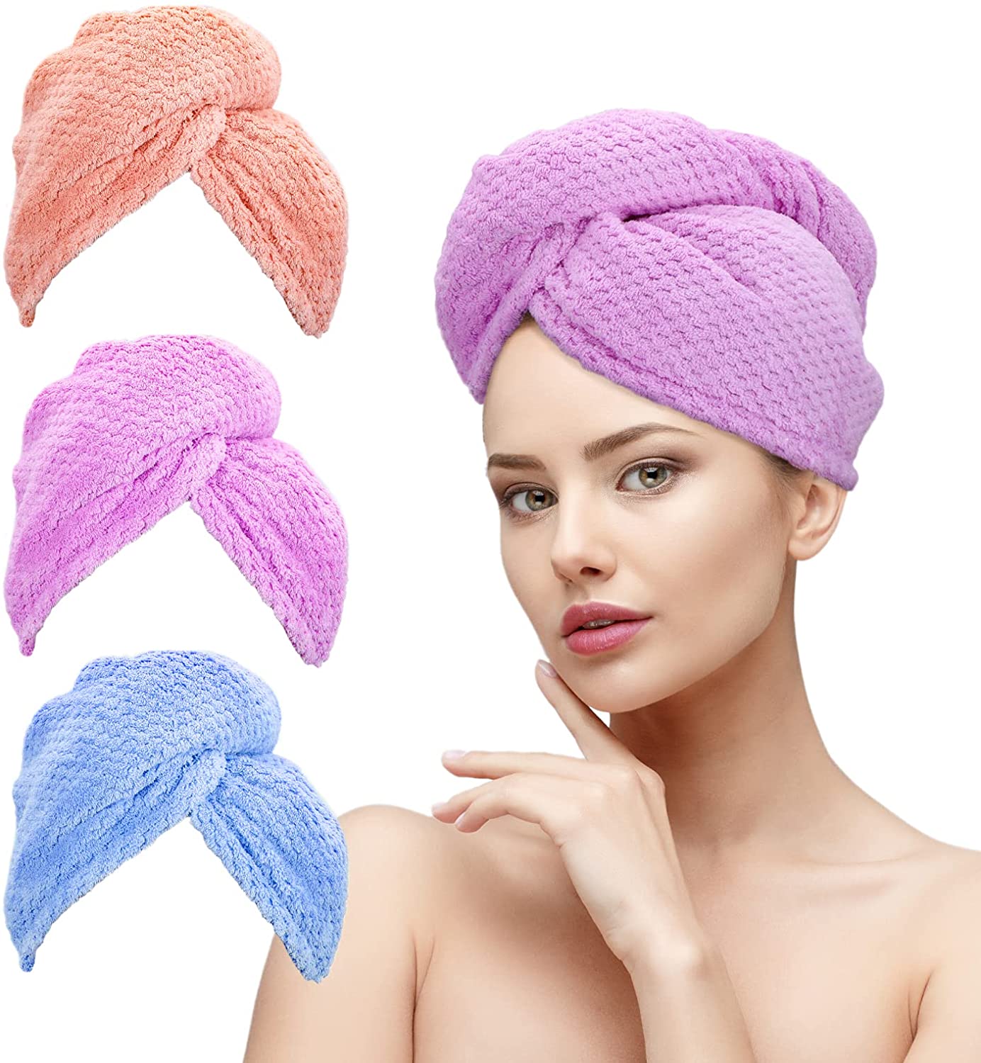 Hair Drying Towel Cap
