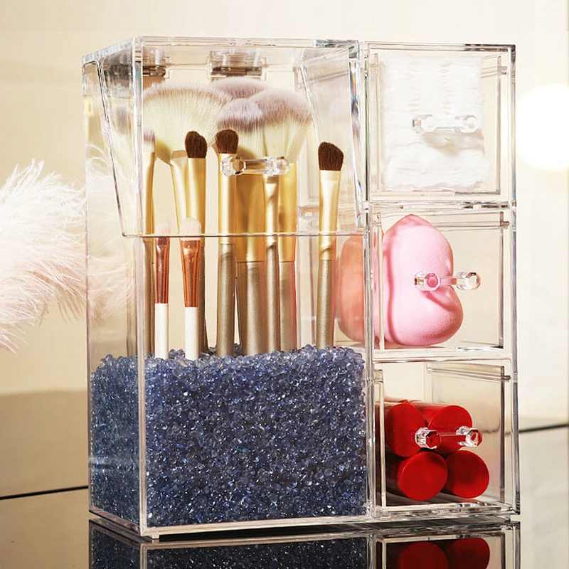 Cosmetic makeup storage organizer drawers