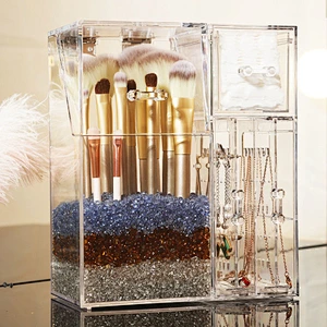 Cosmetic makeup storage organizer drawers