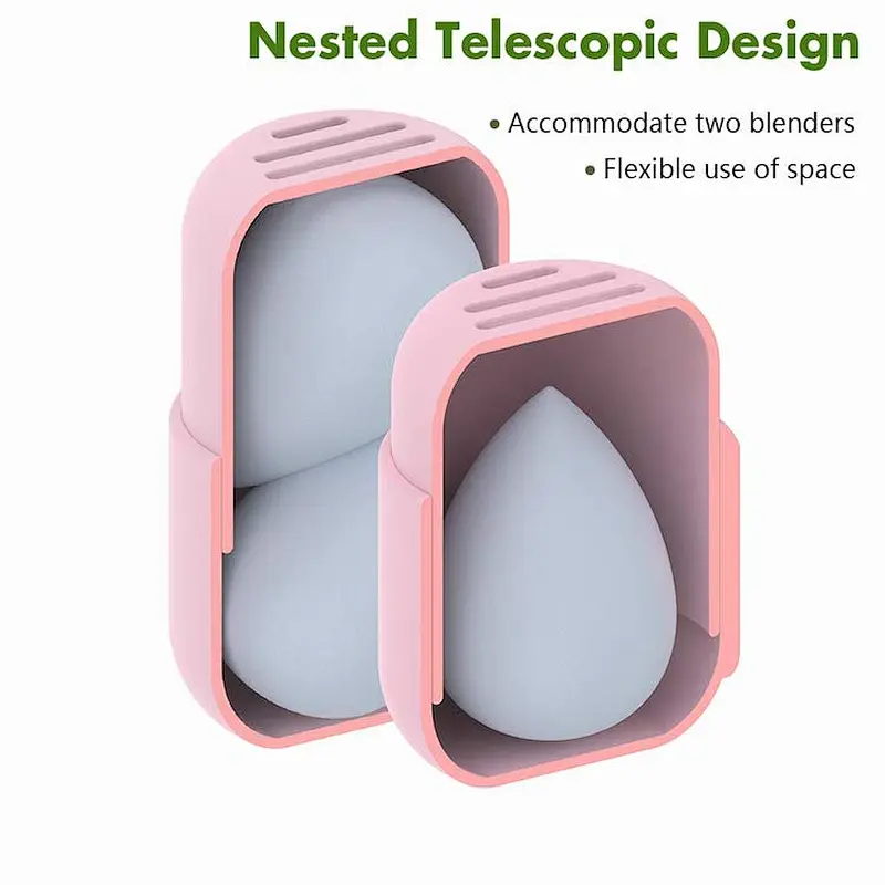 Makeup sponge carrying case