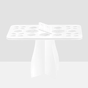 Makeup brush drying rack