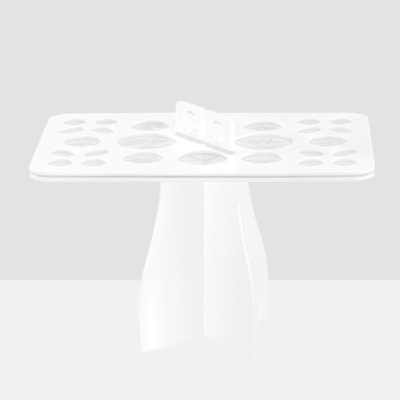 Makeup brush drying rack