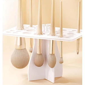 Makeup brush drying rack