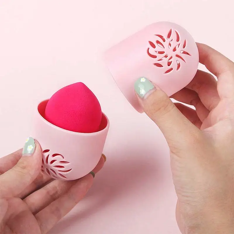 Silicon makeup sponge holder