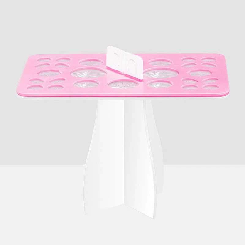 Makeup brush drying rack