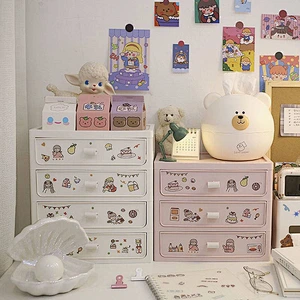 desk cosmetic organizer with drawer