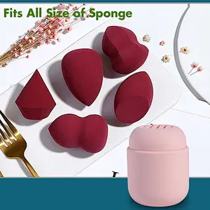 Makeup sponge carrying case
