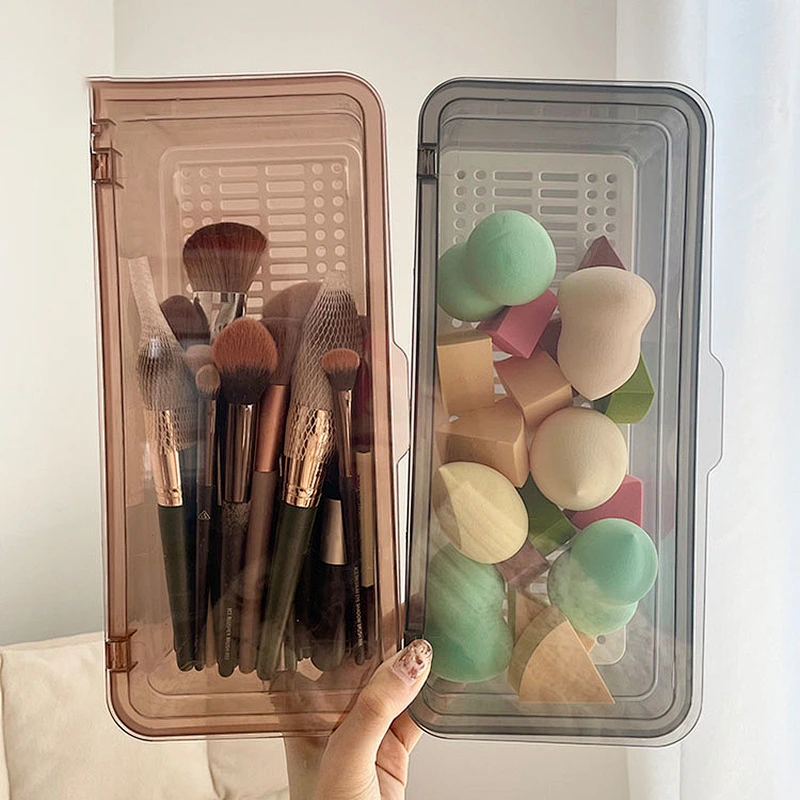 Makeup sponge holder case container