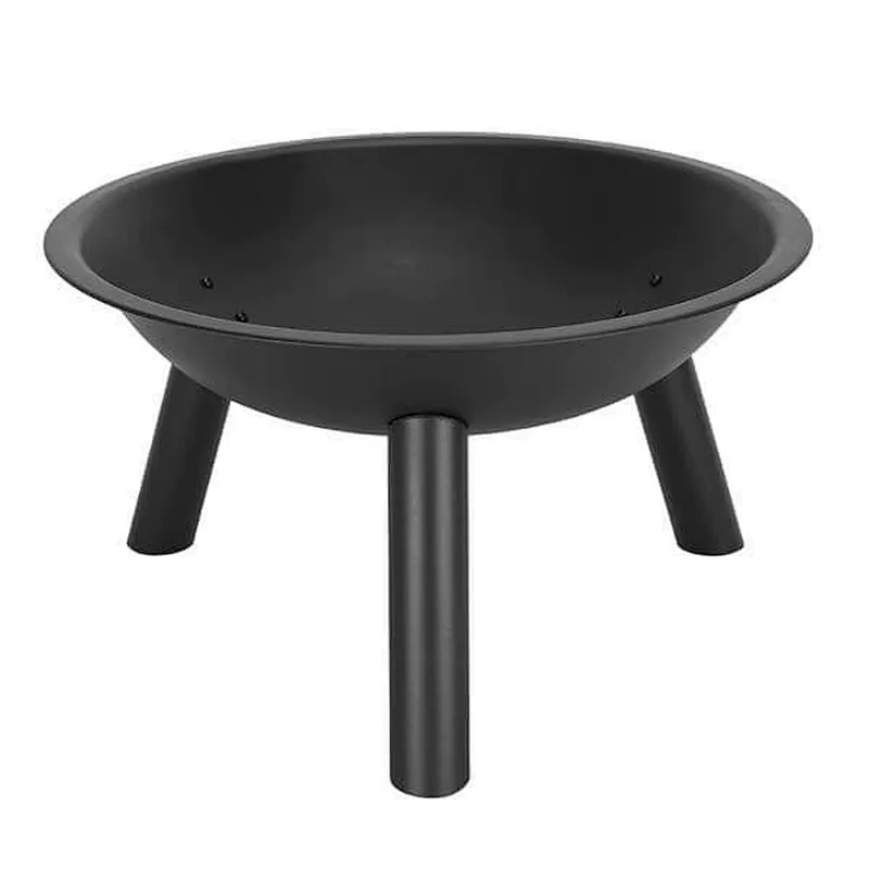 22'' Portable Fire Pit Bowl Patio Metal Wood Burning Bonfire Bowl