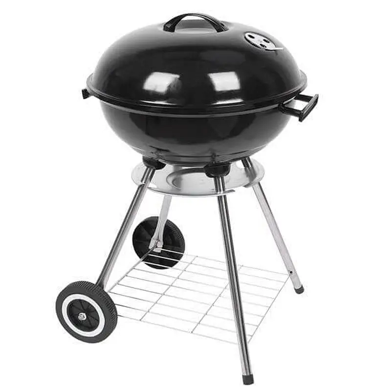 18‘’ Outdoor Charcoal Grill Portable BBQ Stainless Steel Grills, Black