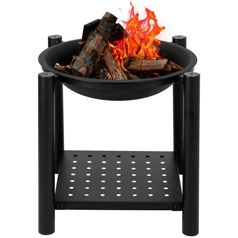 20'' Portable Fire Pit Bowl Metal Wood Burning Bonefire Firepit