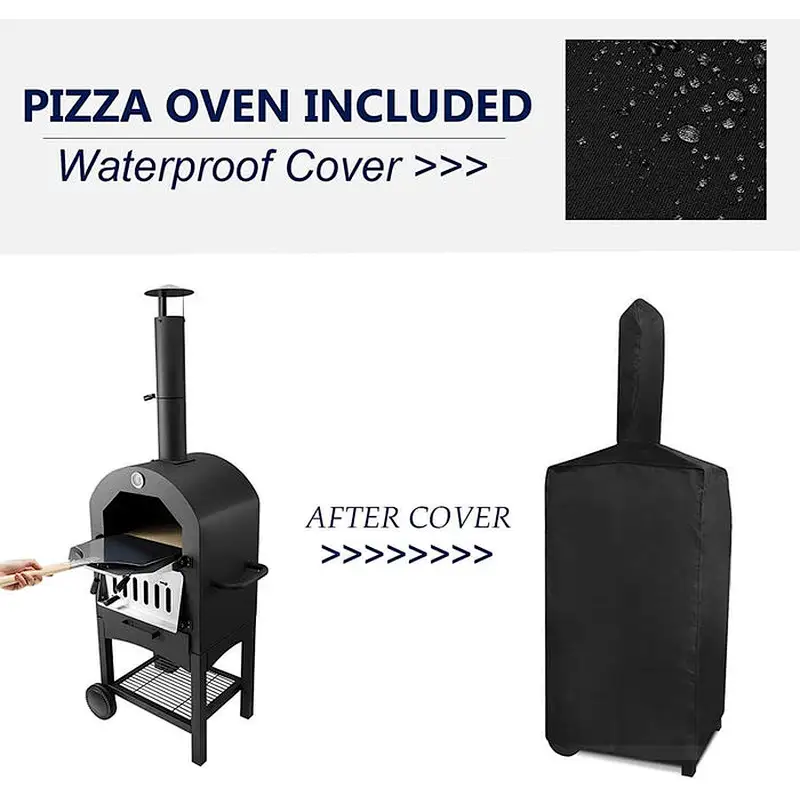 Outdoor Pizza Oven Wood Fire Steel Pizza Grill Pizza Maker with Pizza Stone