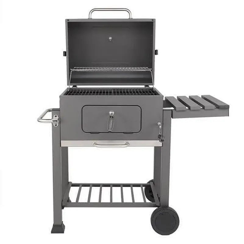 Portable Charcoal Grill Barbecue BBQ Grill, Outdoor Smoker BBQ with Wheels