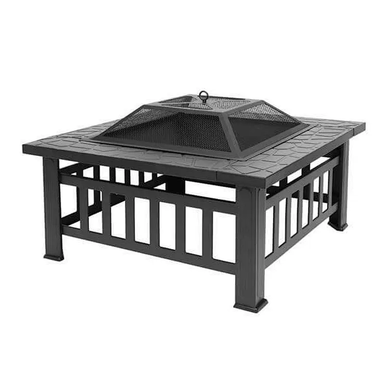 32'' Patio Metal Fire Pit Wood Burning Bonfire Bowl