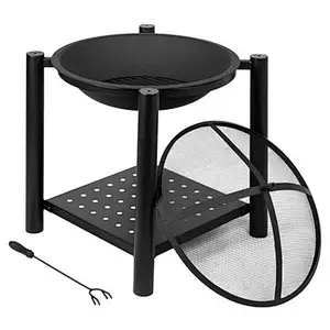 20'' Portable Fire Pit Bowl Metal Wood Burning Bonefire Firepit
